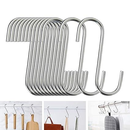 Amazon 40 Pack S Hooks Stainless Steel Heavy Duty S Hooks For