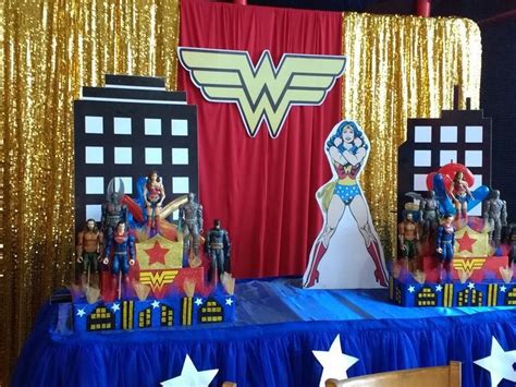 Wonder Woman Backdrop Wonder Woman Cake Table Wonder Woman Main