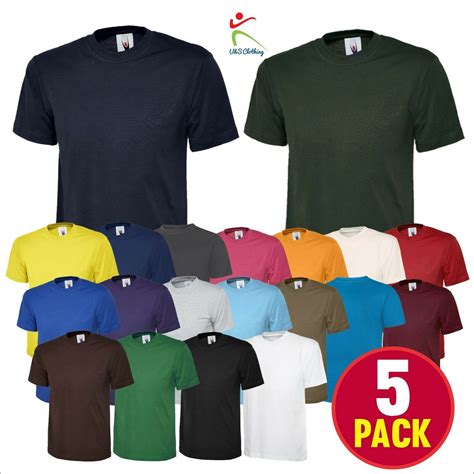 Listing Template 2018 Uneek Uc301 Pack Of 5 Classic T Shirt Ideal