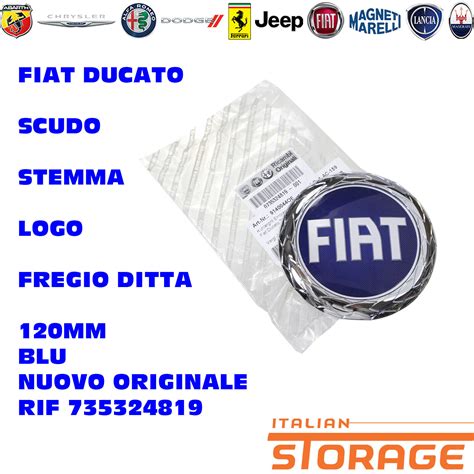 Fiat Ducato Scudo Emblem Logo Emblem Mm Blau Vorne Original