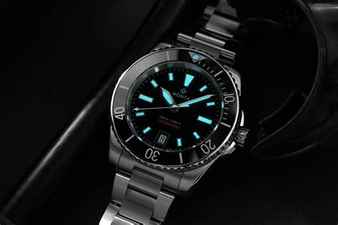 Monta Oceanking, 60-Minute Bezel, with Date, Black Dial, Ceramic Bezel – MONTA Watch