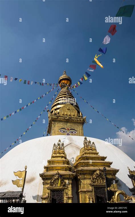 Swayambhunath Temple. Kathmandu Nepal Stock Photo - Alamy