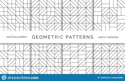 Modelos Incons tiles Geom tricos Abstractos Ilustración del Vector