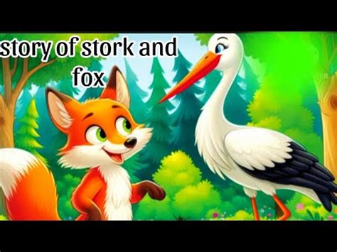 Stork And Fox Mostvairelstory Cartoon Urdu Hindi Story Youtube