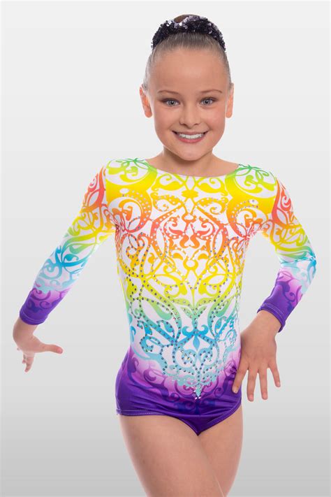 Festival Long Sleeve Girls Gymnastics Leotard Velocity Pro Sport