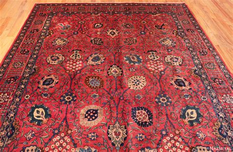 Vase Design Vintage Persian Tabriz Rug 70933 By Nazmiyal Antique Rugs