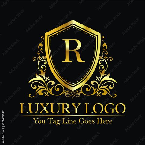 Royal Logo Royal Crown Logo Luxury Logo Luxurious Logo Stock