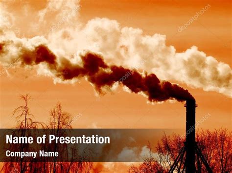 Air heavy industry pollution PowerPoint Template - Air heavy industry pollution PowerPoint ...