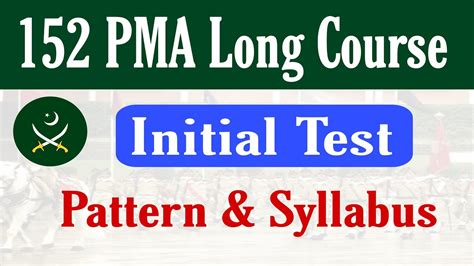 PMA 152 Long Course Initial Test Pattern Syllabus 152 PMA Long