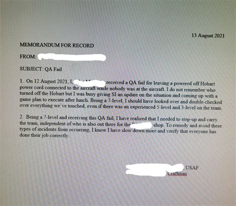 Feedback needed on this basic MFR before it goes up the chain : r/AirForce