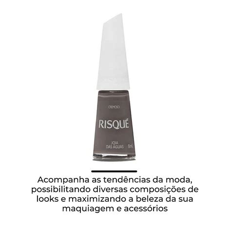 Esmalte Risque Joia Das Aguas Nude Cremoso Ml Gabeauty Cosm Ticos