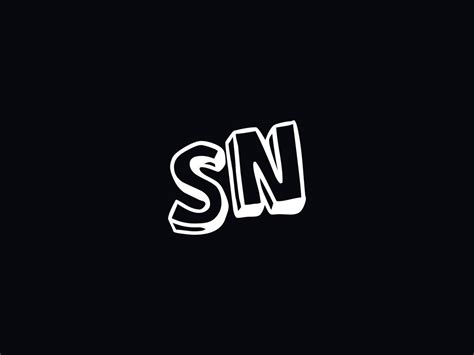 Alphabet Sn Logo Image, Creative SN Letter Logo Icon Vector 21496736 ...