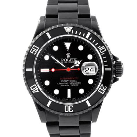 Rolex Submariner w/ Custom DLC/PVD Coating - Custom Black Rolexes ...