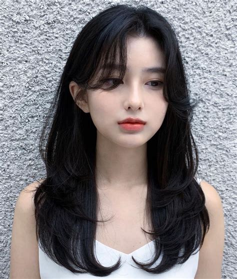 Wispy Long Korean Bangs Bangs With Medium Hair Medium Length Hair Cuts