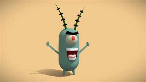 Plankton Spongebob 3d Model By Megan Peña Mbpena 5485d67