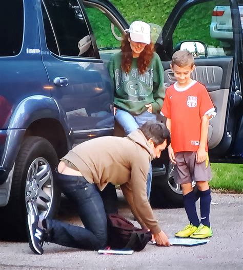 Nathan has been showing off his butt crack way before The Rehearsal