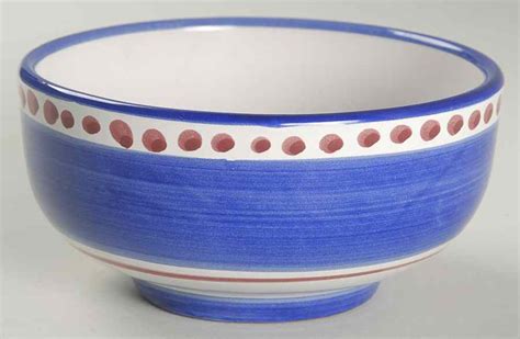 Campagna Chicken Blue Border Red Dots Coupe Cereal Bowl By Vietri