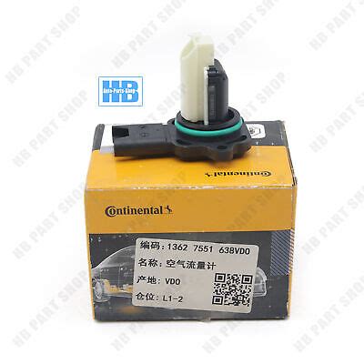 OEM CONTINENTAL Siemens VDO Air Mass Sensor Flow Meter MAF For BMW 128i