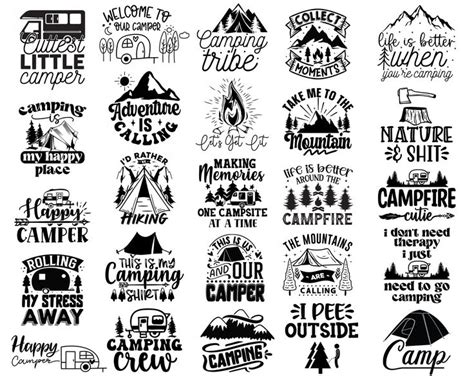 120 Camping Svg Bundle, Camping Svg, Camper Svg, Camp Life Svg, Camping ...