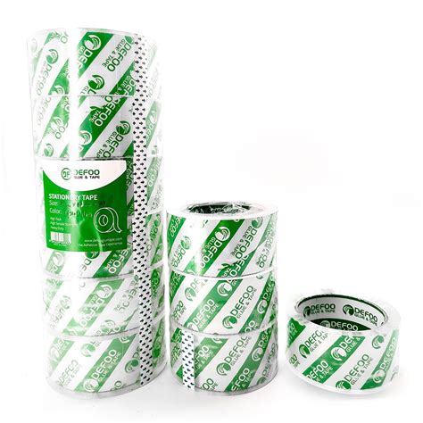 Bopp Low Noise Crystal Clear Packing Tape With Logo Printed Self