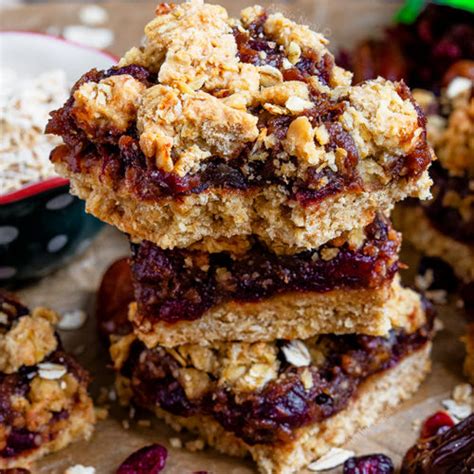 Vegan Cranberry Date Bars Annie S Noms