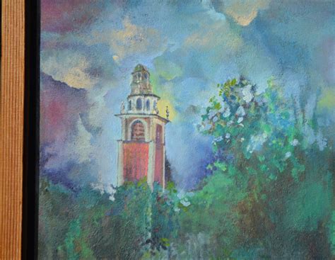 Triplett Adam Title Carillon Hot Afternoon Oil Painting 4th Of July Fireworks Painting
