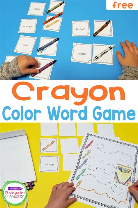 The Day the Crayons Came Home Color Word Game