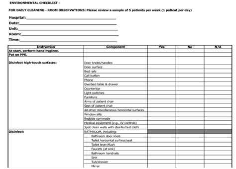 Form Checklist Kebersihan Toilet Ruang Ilmu