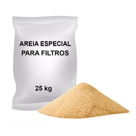 Areia Especial para Filtro de Piscina 25kg Tamanho Médio Erga