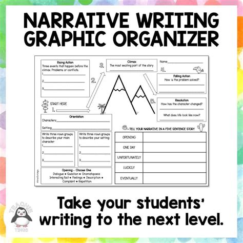 Narrative Writing Graphic Organiser Teachie Tings