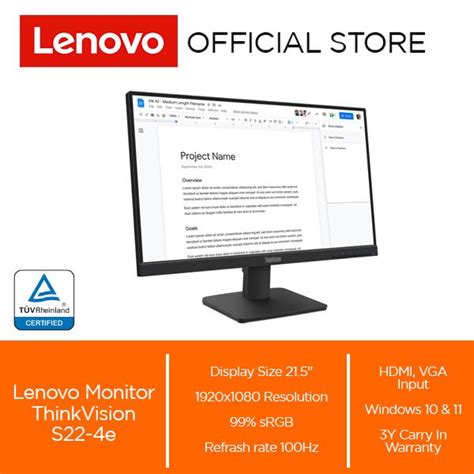 promo lenovo monitor thinkvision   cicil   jakarta pusat