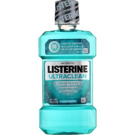 Listerine Ultraclean Cool Mint Antiseptic Mouthwash Ml Kroger