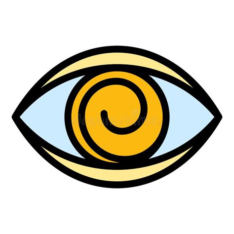 Vector De Contorno De Icono De Hipnosis Ocular Ilustraci N Del Vector