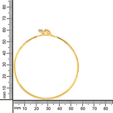 Shop Slender Ribbon Diamond Noa Bangle Online - Senco