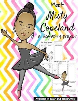 Meet Misty Copeland! Biography Pages by Teach in the Peach | TpT