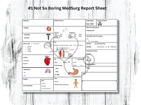 Nurse Report Sheet Medsurg Nurse Report Sheet Nurse Handoff Sheet