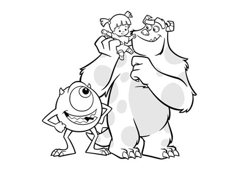 Laminas Para Colorear Coloring Pages Monster Inc Para Dibujar