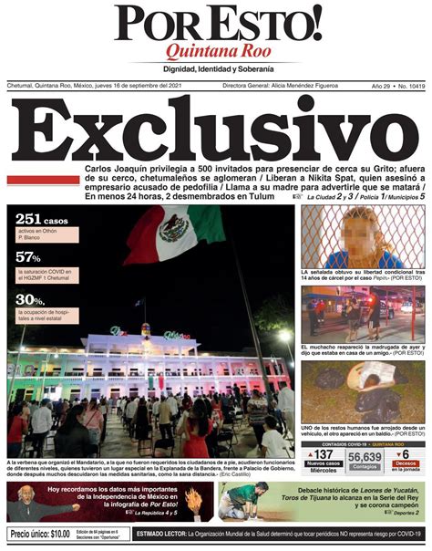 PORTADA CHETUMAL SEPTIEMBRE 2021 By PorEsto Issuu