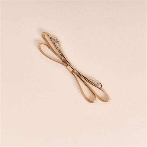 Presilha Laço Fino Vintage Nude Julia Loha