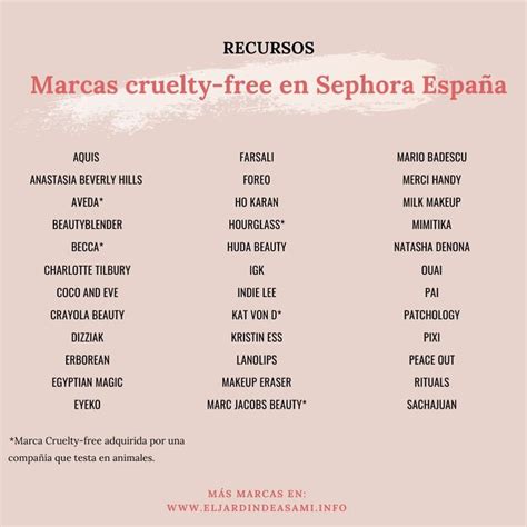 M S De Marcas Cruelty Free En Las Tiendas De Sephora Espa A