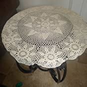 Amazon Hetao 100 Cotton Handmade Crochet Round Tablecloth Doilies