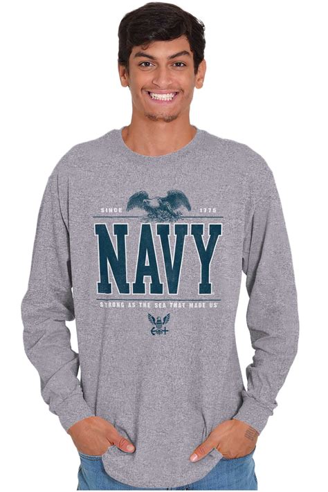 Usa Navy Strong As Sea That Made Us Long Sleeve Tshirt Men Women Brisco