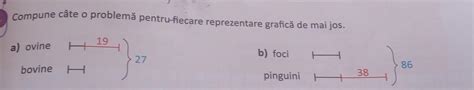 Compune câte o problemă pentru fiecare reprezentare grafică de mai jos