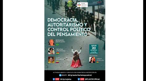 Democracia Autoritarismo Y Control Político Del Pensamiento Youtube