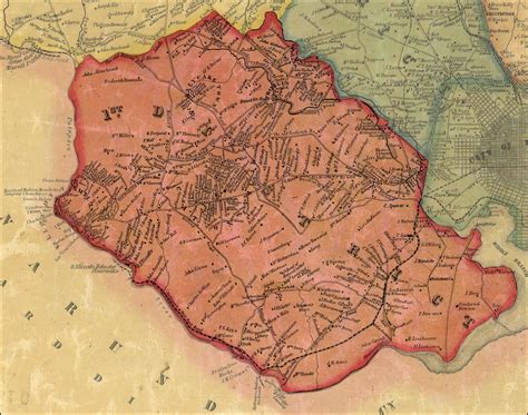 Baltimore County District 1. J. C. Sidney, Map of the City and County