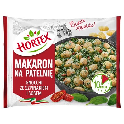 Hortex Makaron Na Patelni Gnocchi Ze Szpinakiem I Sosem G Zakupy