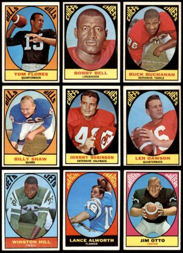 1967 Topps Football Complete Set 4 VG EX EBay