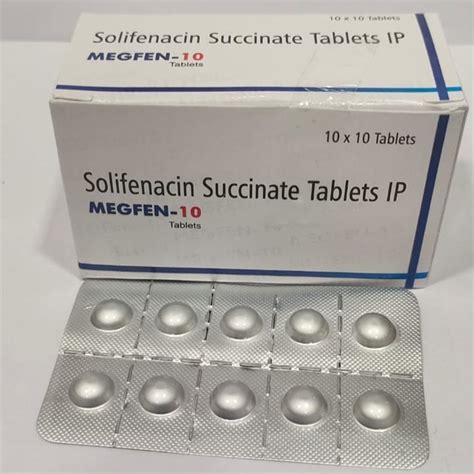 Solifenacin Succinate Tablets 10 X 10 Tablet Treatment Urinary