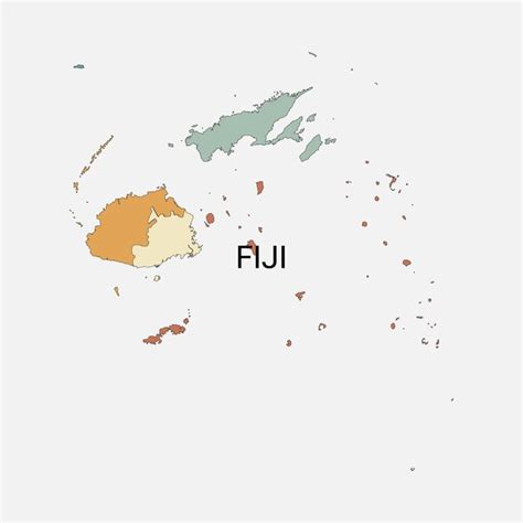 Premium Vector Fiji Vector Map With Administrative Divisions