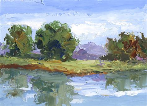 TOM BROWN FINE ART: PALETTE KNIFE LANDSCAPE PAINTING BY TOM BROWN